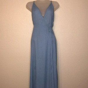 EUC Forever 21 Polka Dotted Spaghetti Strap Wrap Maxi Dress